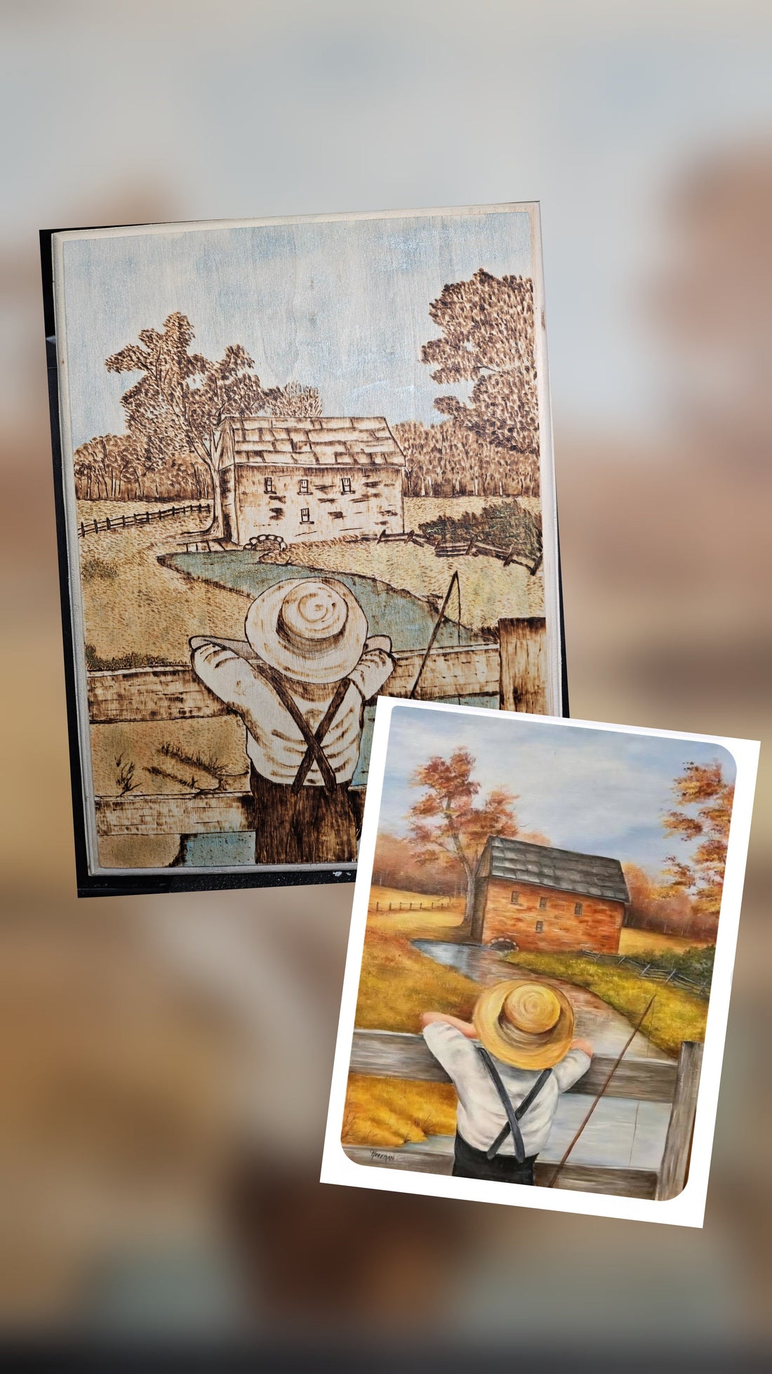 Custom Woodburning Art