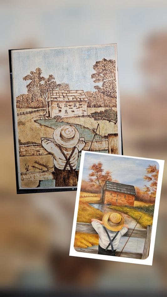 Custom Woodburning Art