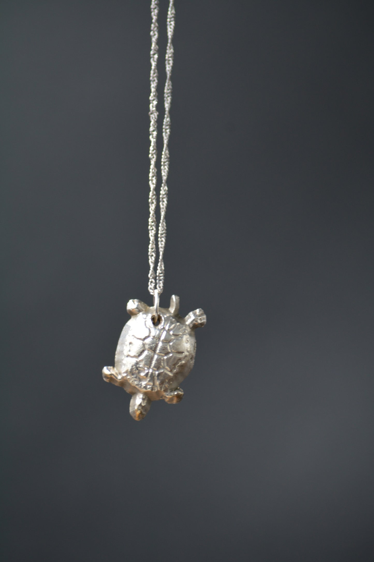 Handcrafted Sterling Silver Turtle Pendant