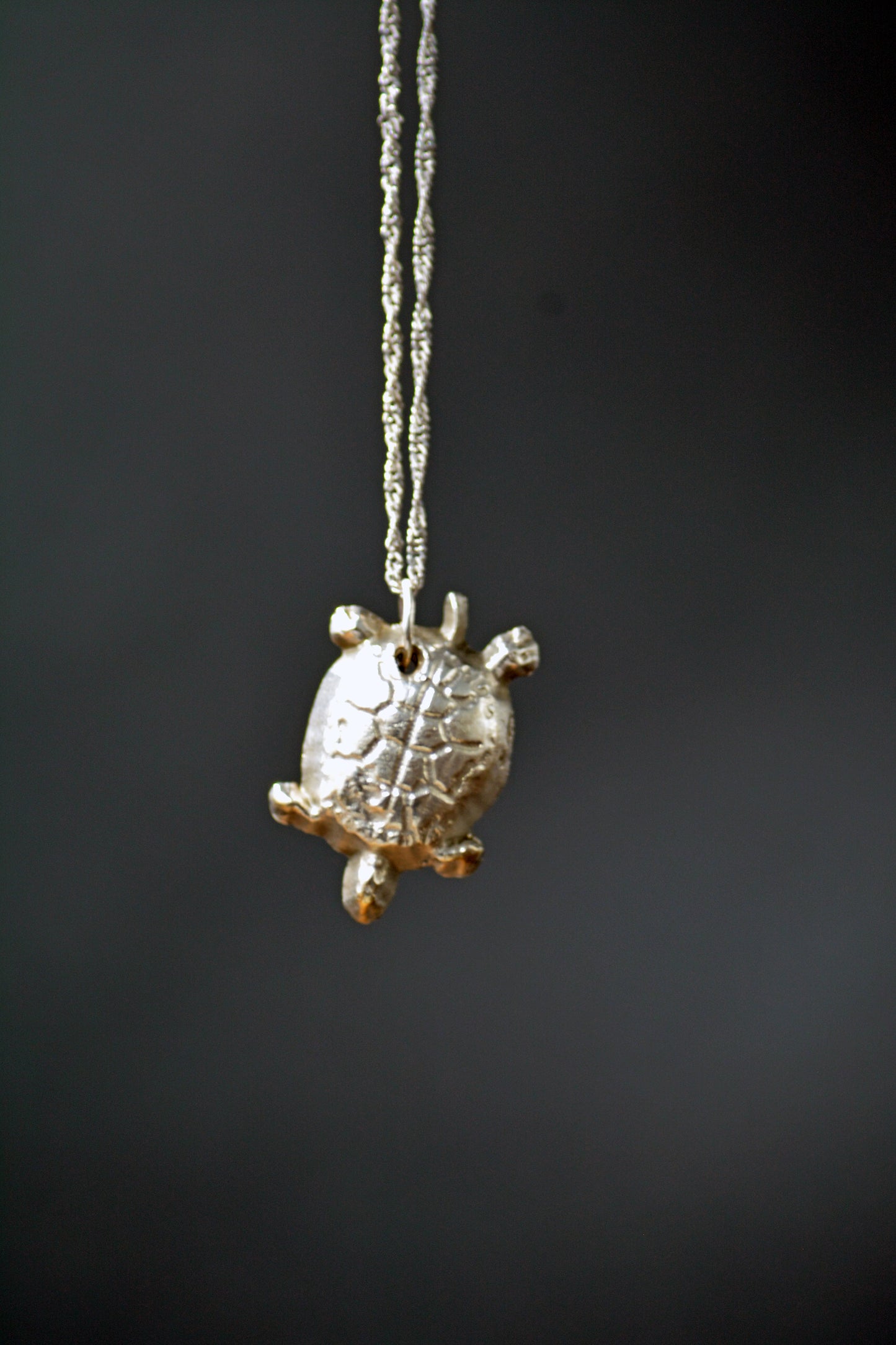 Handcrafted Sterling Silver Turtle Pendant