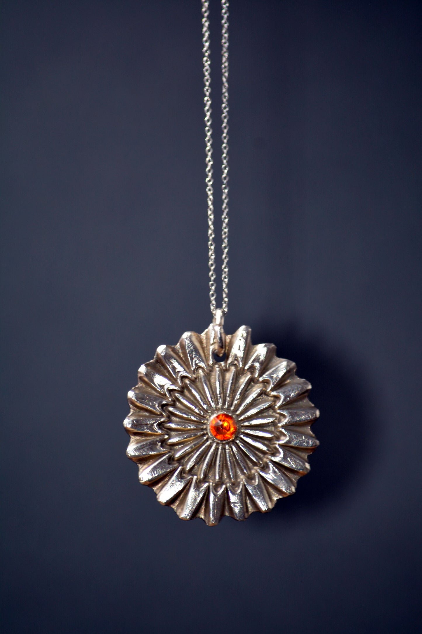 Handcrafted Sterling Silver Sunburst Pendant