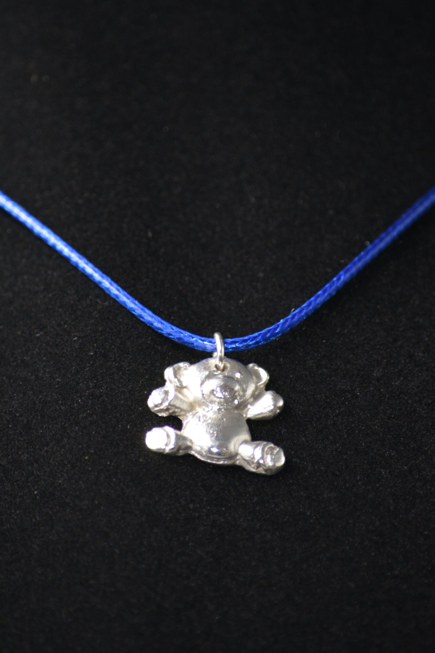 Handcrafted Sterling Silver Teddy Bear Pendant