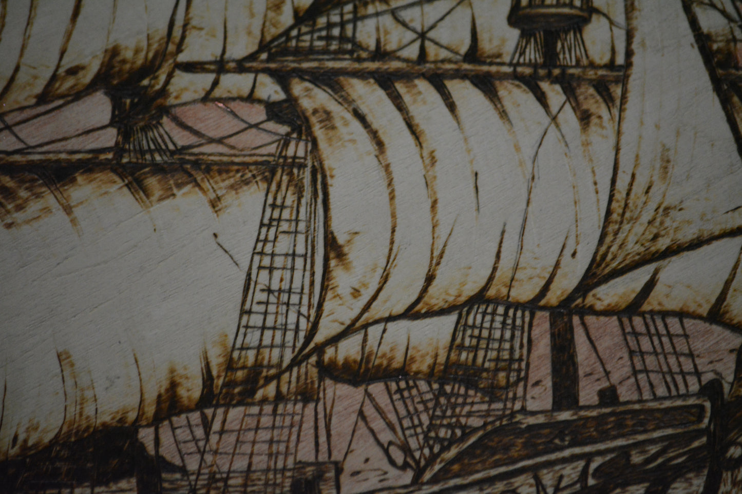 Safe Harbor Woodburning Art